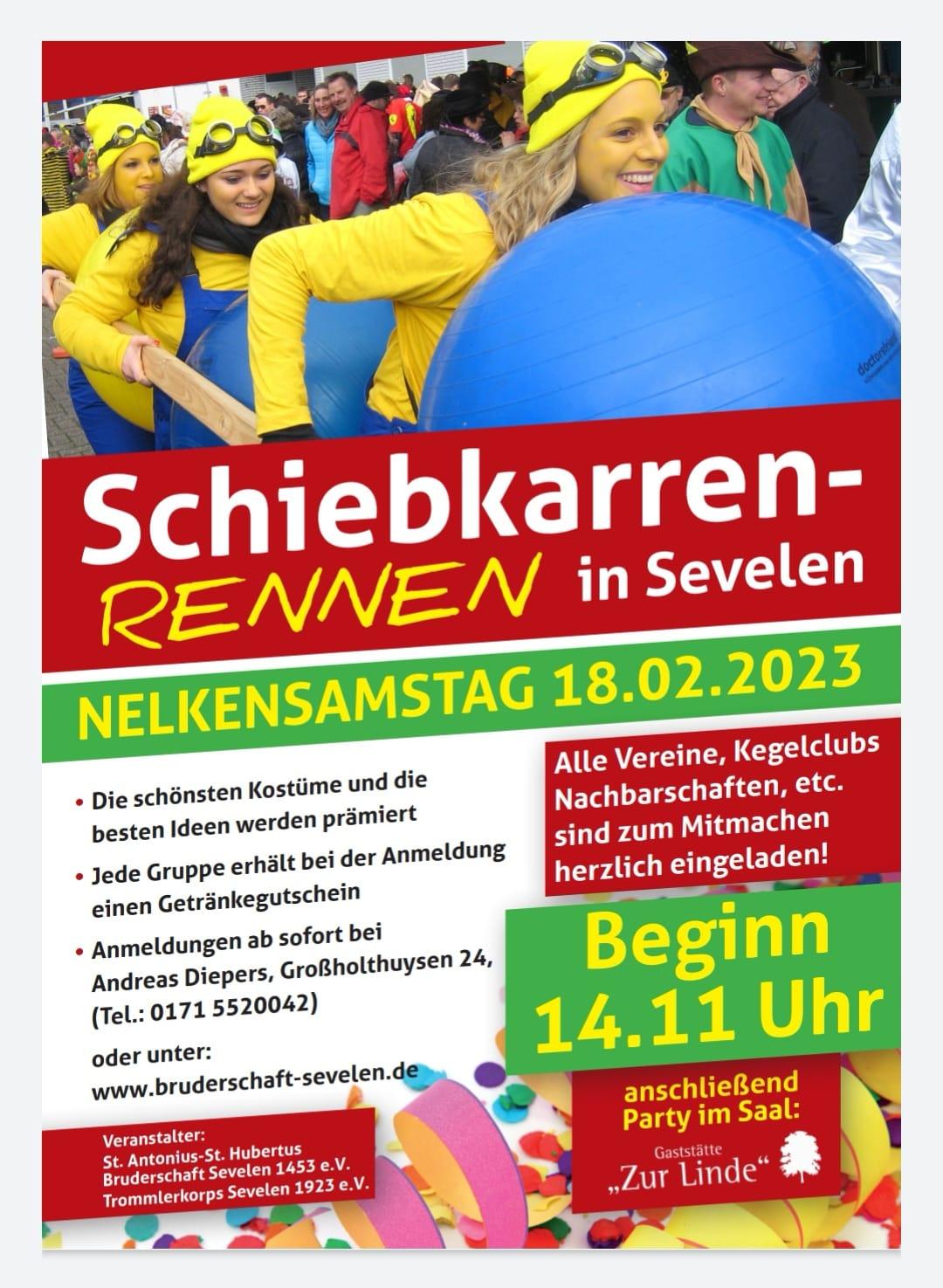 Plakat Schiebkarrenrennen 2023