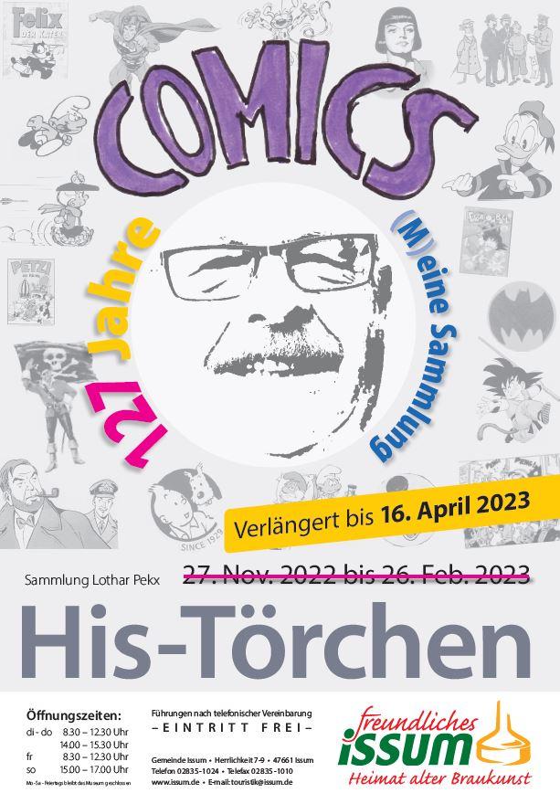 Plakat - Verlängerung der Comic Ausstellung