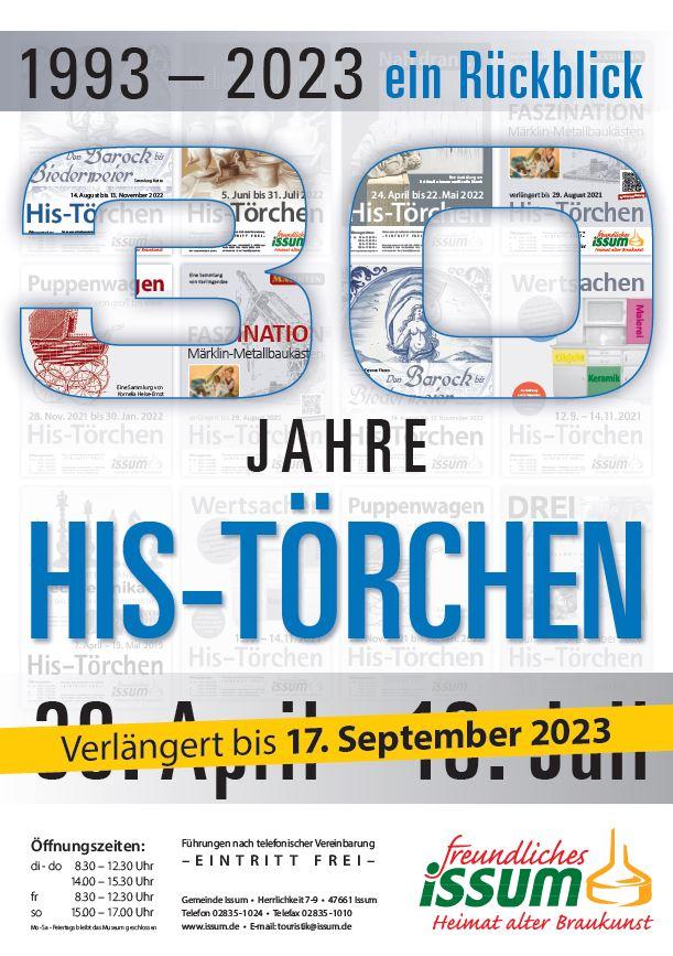 Plakat 30-Jahre His-Törchen
