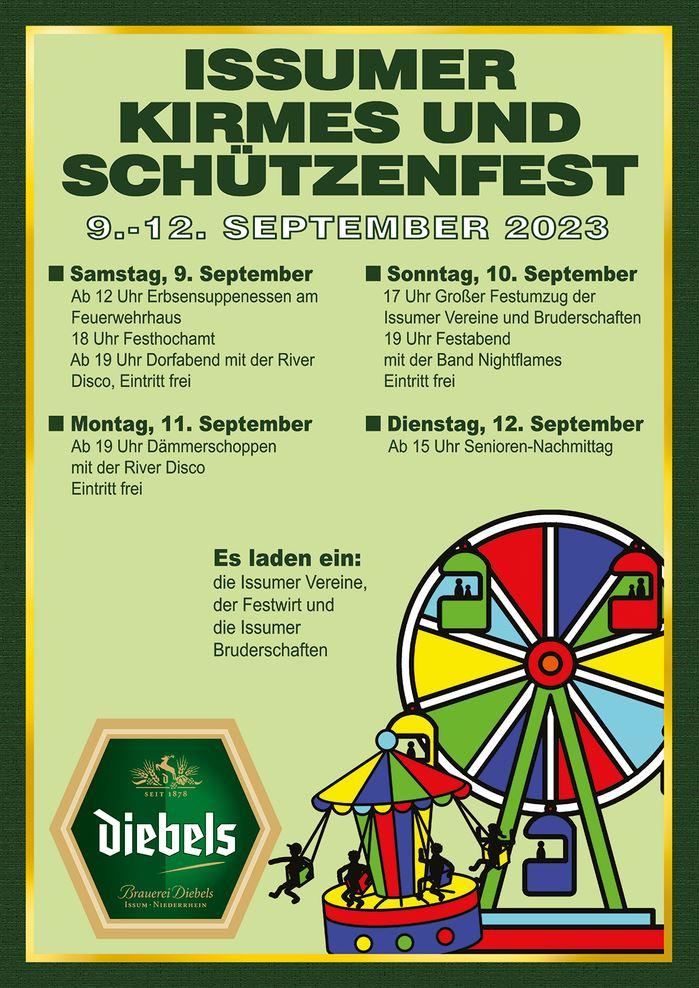 Plakat der Issumer Kirmes 2023