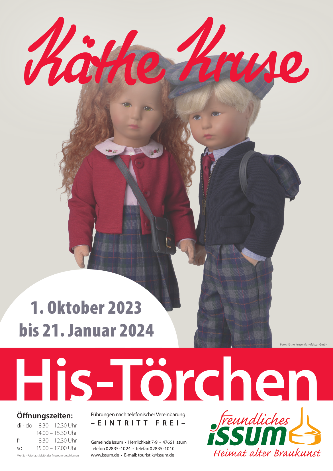 Plakat Ausstellung Käthe Kruse im His-Törchen