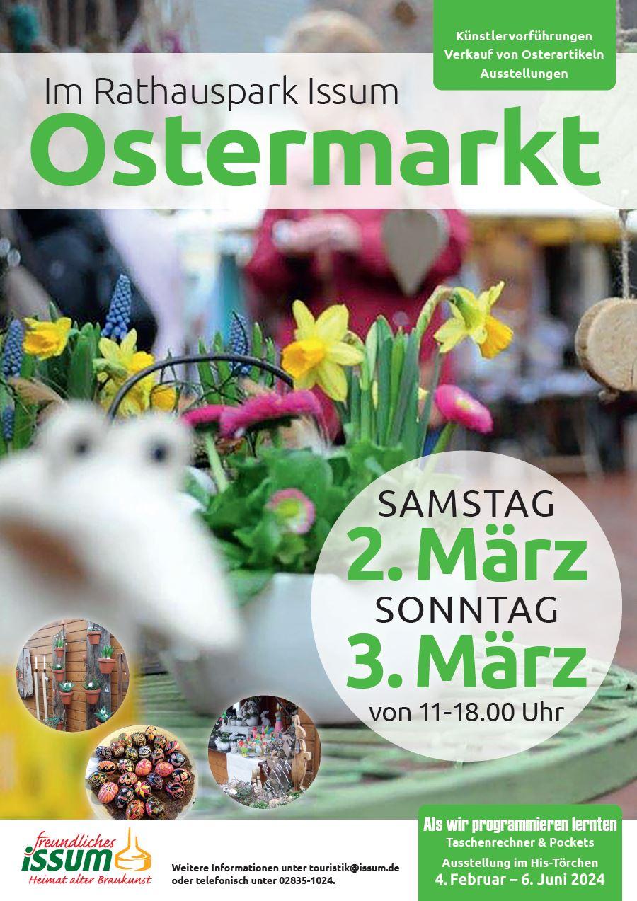 Plakat für den Ostermarkt 2024