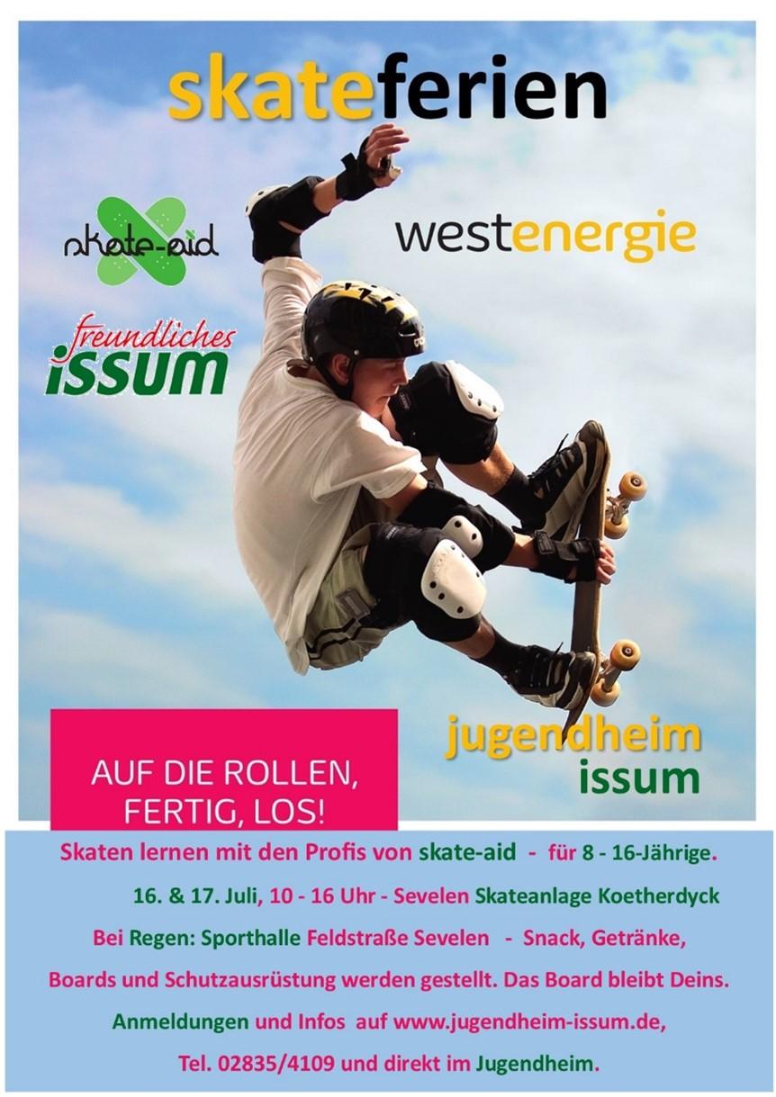 Plakat Skateferien 2024