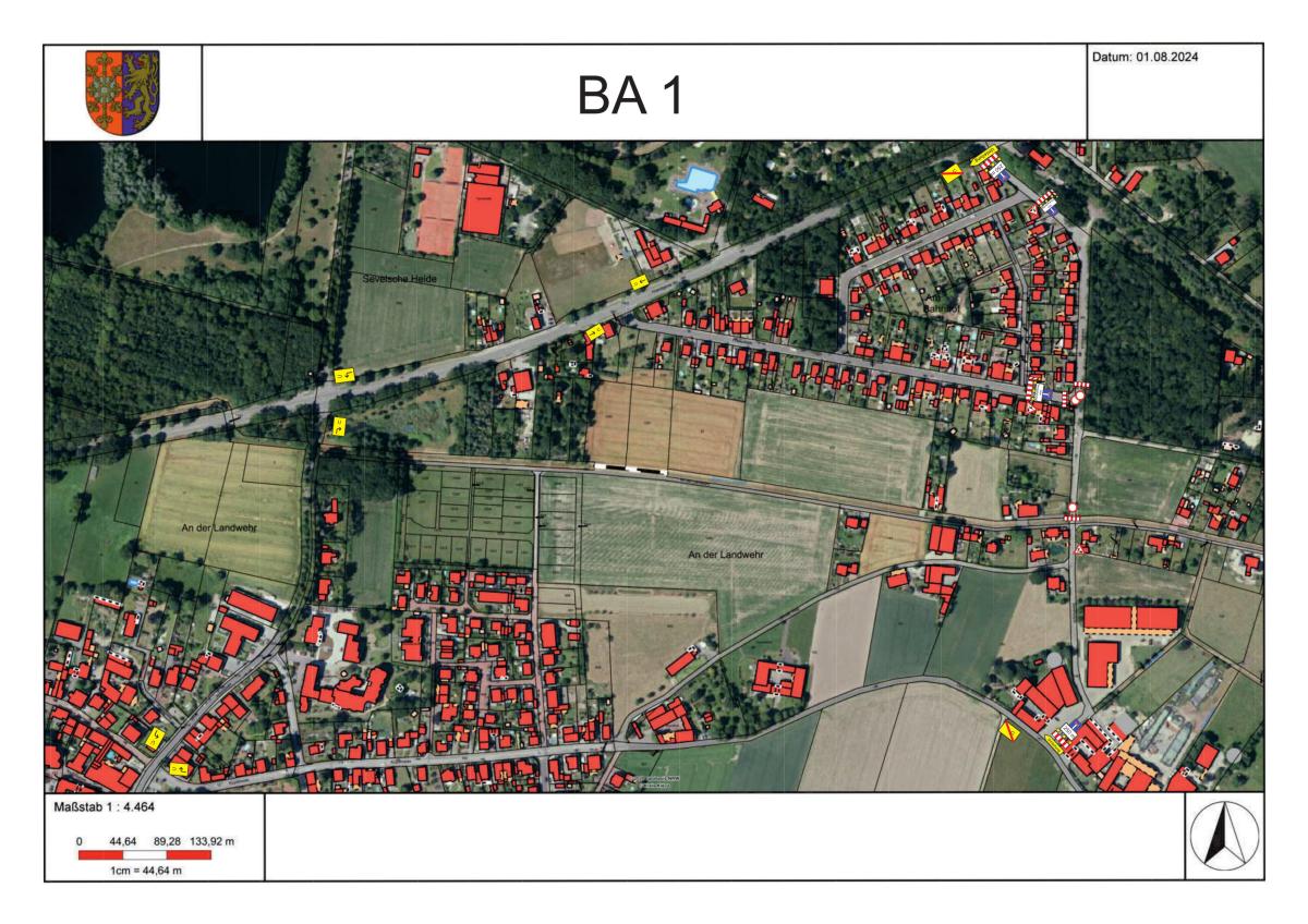 Umleitungsbeschilderung Saversdyck