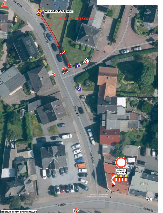 Sperrung Veenstraße