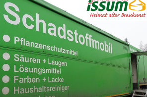 Bild des Schadstoffmobils mit Issum Logo