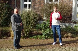 Bürgermeister Clemens Brüx und Thomas Fluch