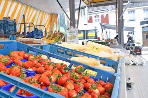 Erdbeeren auf dem Wochenmarkt
