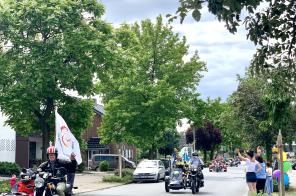 Motorradfahrt durch Issum