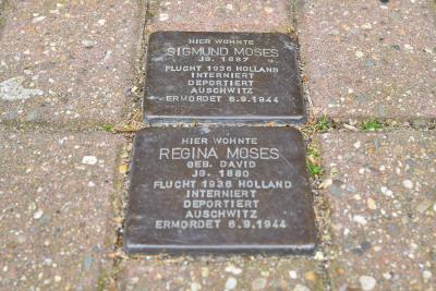 Stolpersteine von Sigfried und Regina Moses