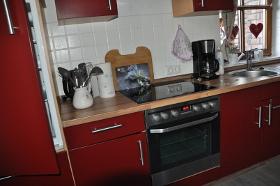 Küche der Ferienwohnung Landliebe Briese