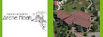 Logo und Außenansicht des Kindergarten Arche Noah