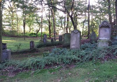 Foto von Grabsteinen am jüdischen Friedhof