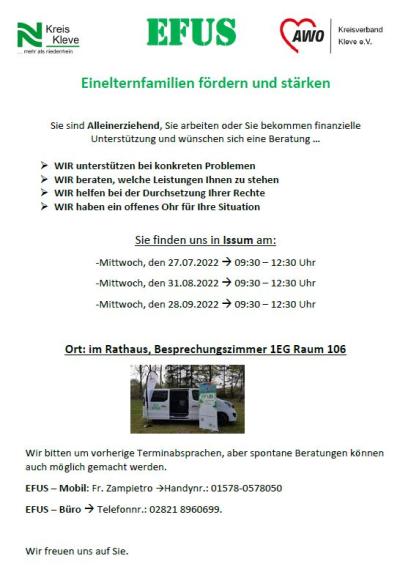 EFUS Beratung - Plakat
