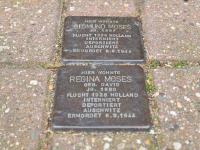 Stolpersteine von Sigmund und Regina Moses