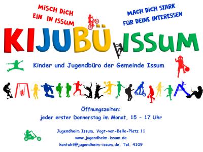 Plakat: Kinder und Jugendbüro der Gemeinde Issum