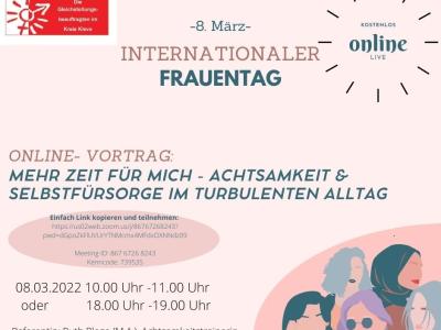 Plakat des internationalen Frauentages