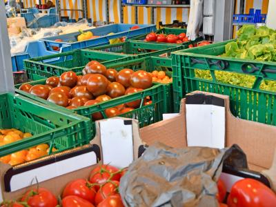 Gemüse auf dem Wochenmarkt