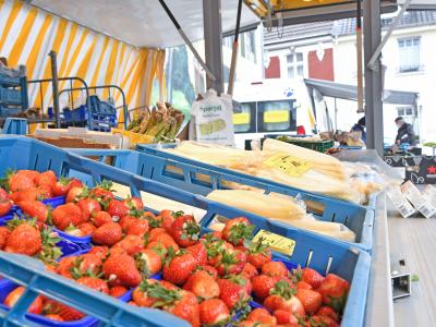 Erdbeeren auf dem Wochenmarkt