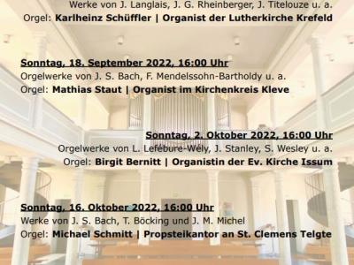Plakat Orgelherbst