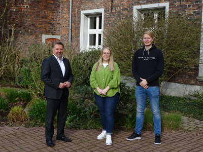 Gruppenfoto Clemens Brüx, Jana Witt und Jannis Schmitz